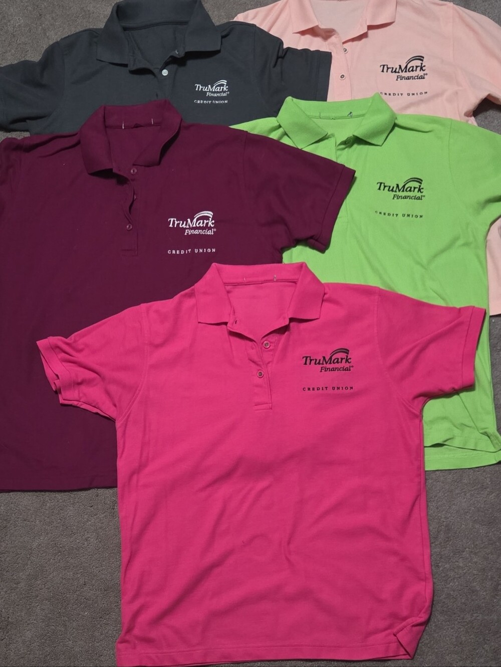 Embrroidered Polo Shirts Can Be Removed And Re-purposed Womens Medium 5 Colors